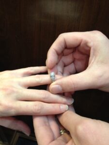 Unexpected & Brilliant Jewelry 2 Diamond Engagement Rng Proposal during Thanksgiving